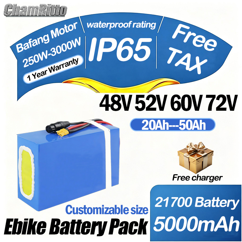60V 30Ah 21700 Battery Pack - Baterai Sepeda Listrik 60V 72V 2000W,