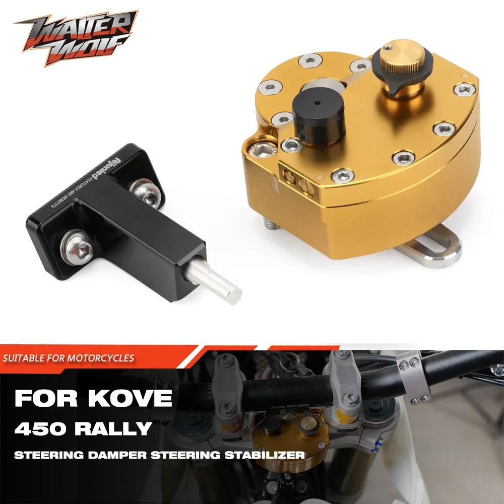 Steering Damper Stabilizer Kit Cnc - Peredam penstabil kemudi sepeda motor, klem