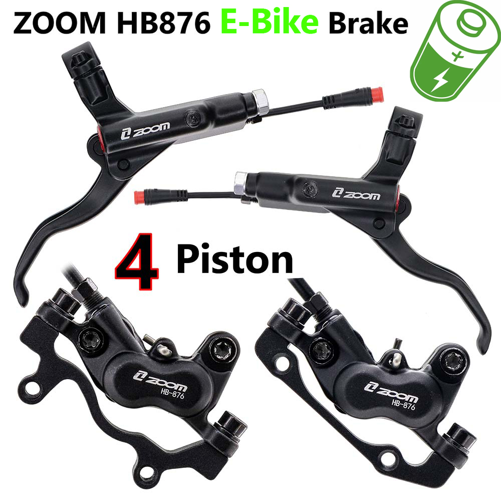 Zoom Hydraulic Brake 4 Piston E-Scooter - ZOOM HB-876E rem hidrolik sepeda, e-bike
