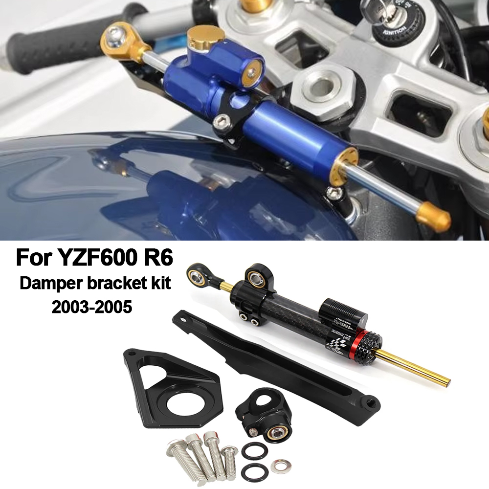 Steering Damper Stabilizer Kit Cnc - Untuk YAMAHA YZF600 R6 2003-2005 Aksesori