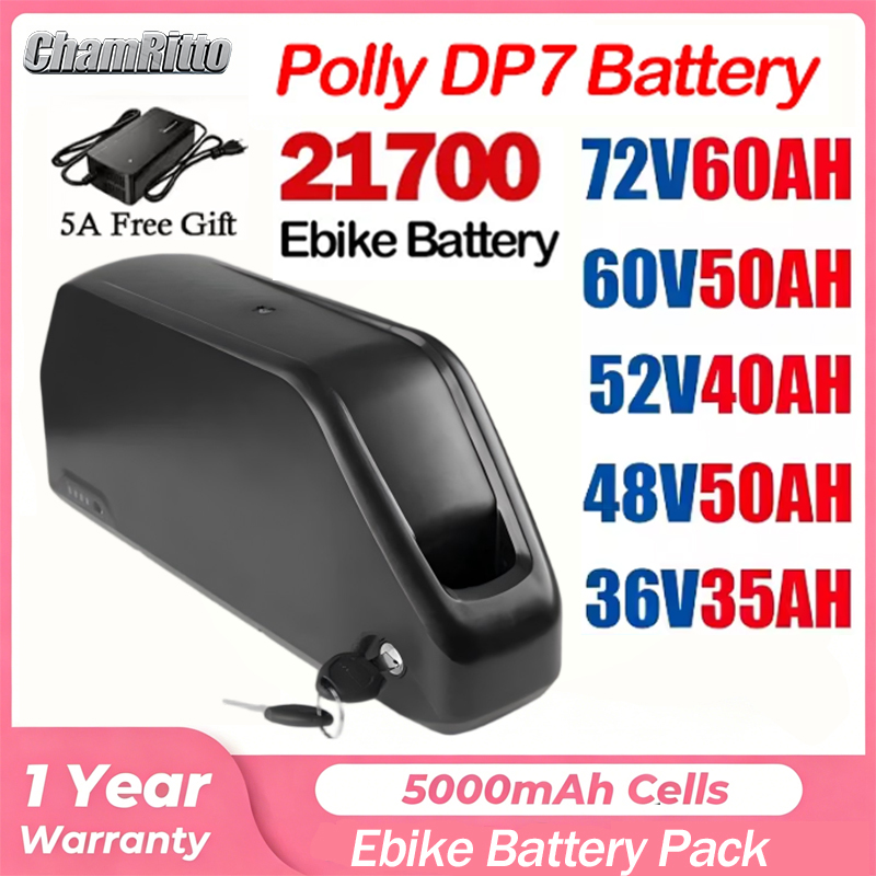 60V 30Ah 21700 Battery Pack - Baterai Hailong Polly 52v50ah 48V 60V