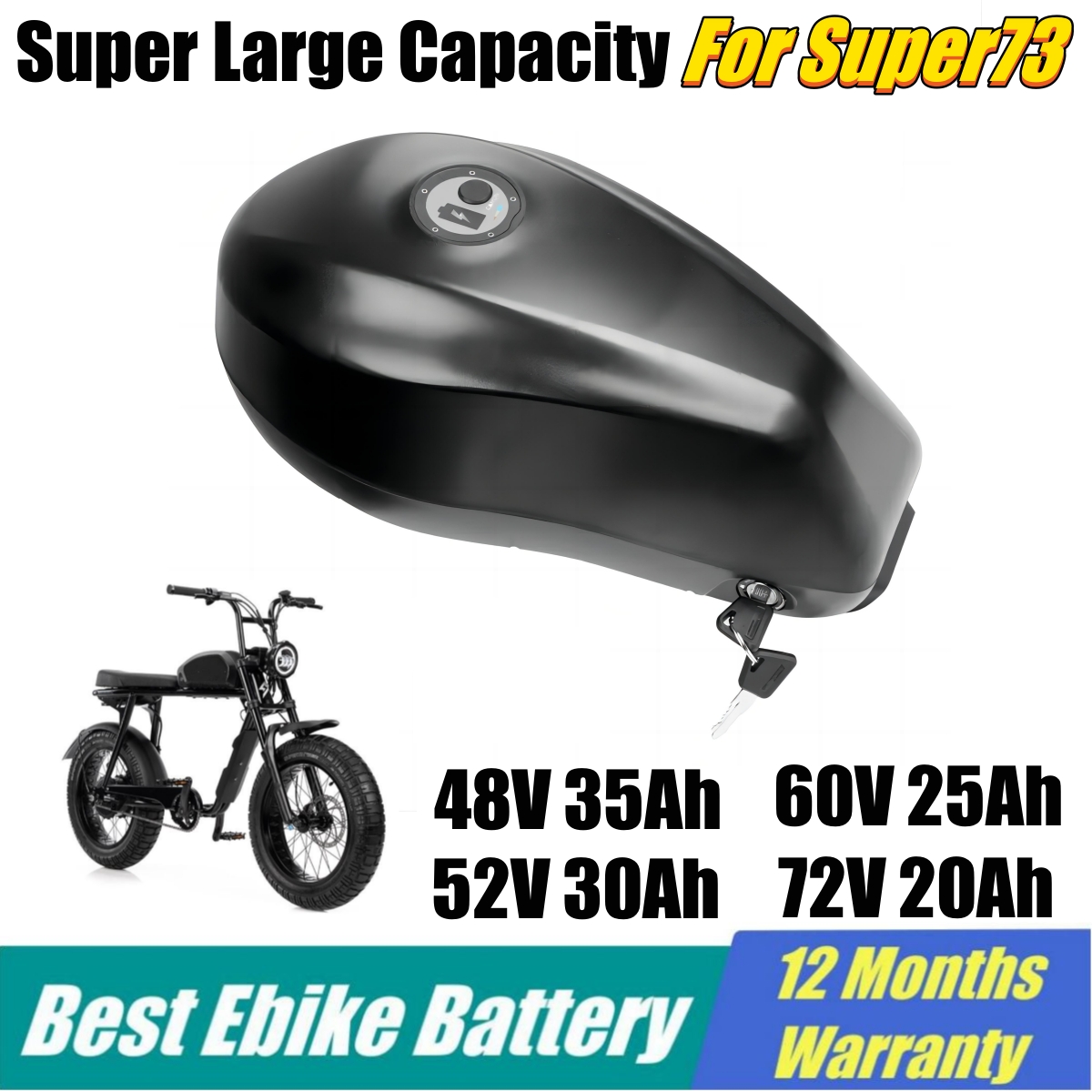 Penggantian Baterai Sepeda Lis - 60V 30Ah 21700 Battery Pack ulasan dan harga