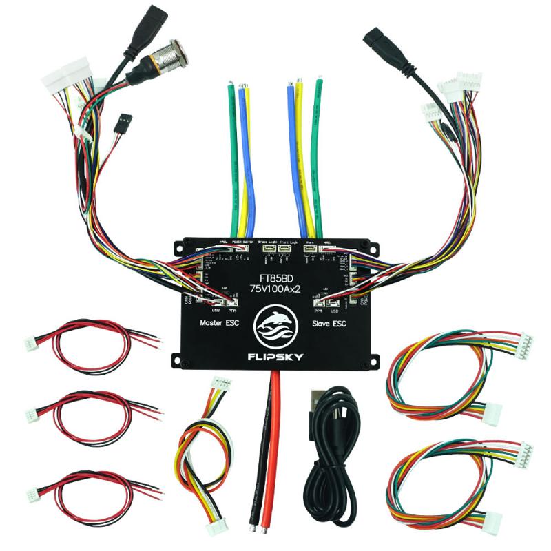 Flipsky Ft85bd Esc dengan Casi - 72V 45A Dual Controller ulasan dan harga
