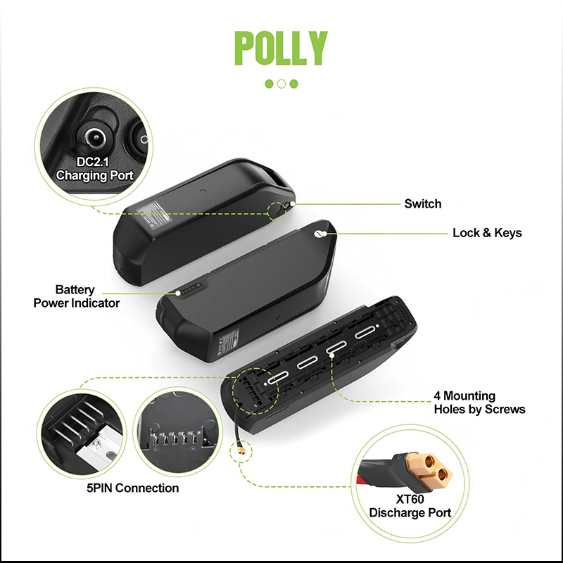 Baterai E-Bike Polly 72V 40ah  - 60V 30Ah 21700 Battery Pack ulasan dan harga